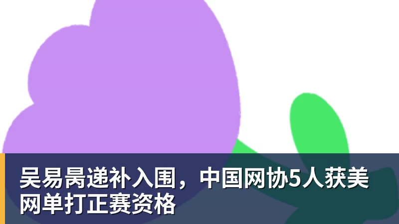 超凡国际吴易昺递补入围，中国网协5人获美网单打正赛资格